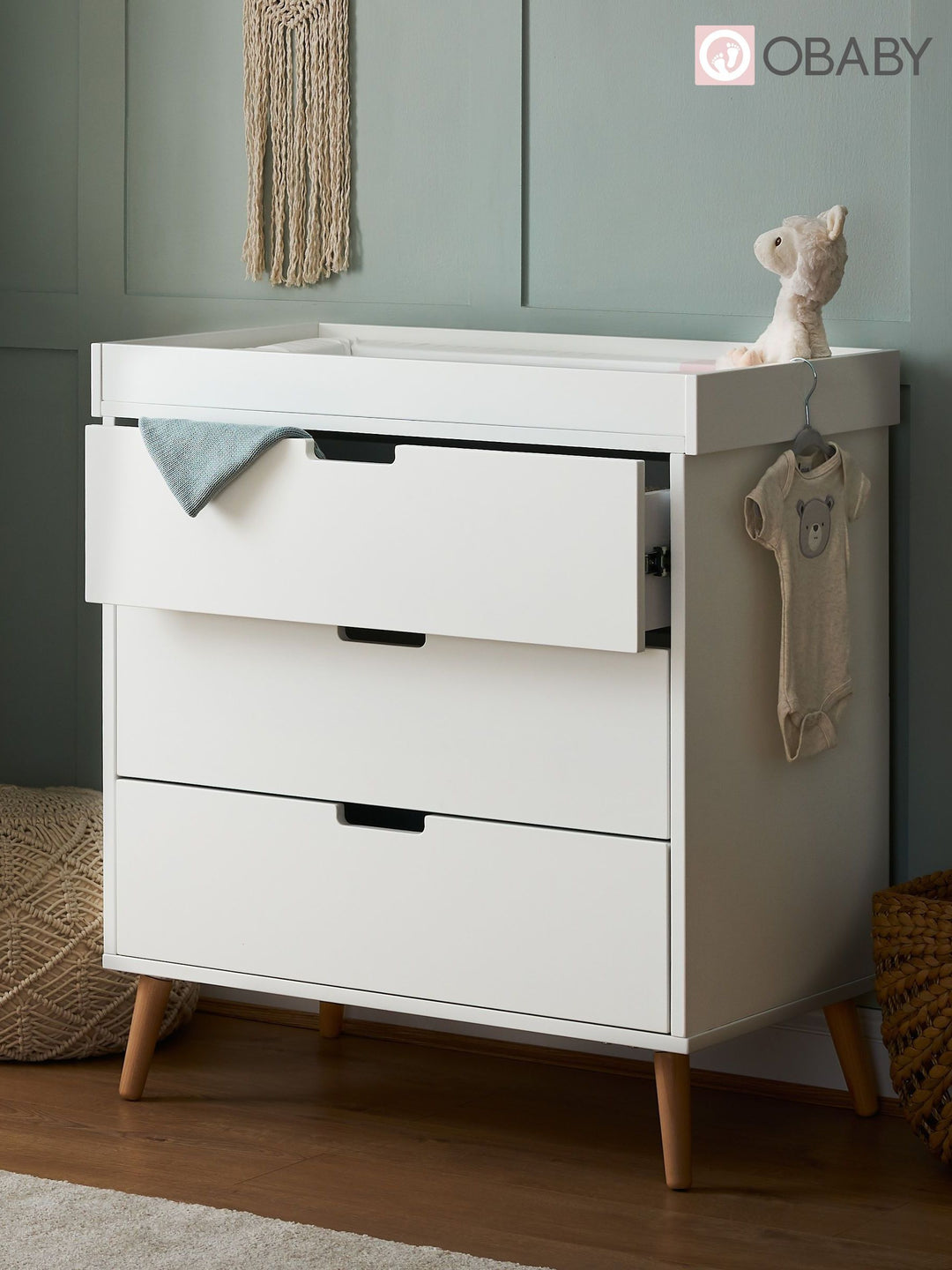 Obaby Maya Changing Unit Nordic White