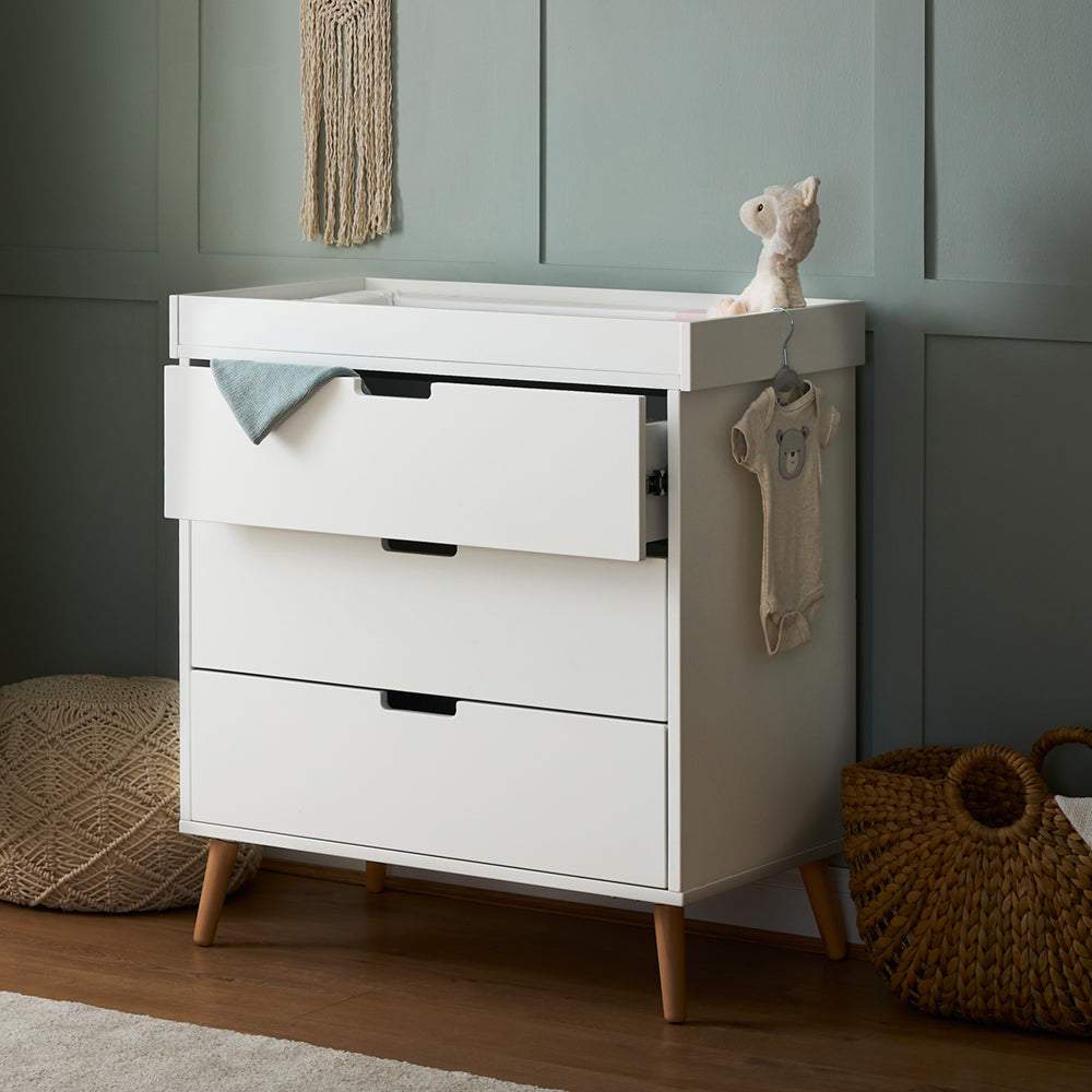 Obaby Maya Changing Unit White with Natural