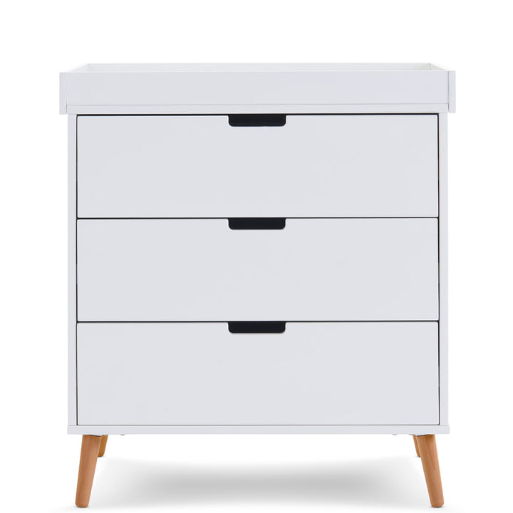 Obaby Maya 3 Piece Room Set, White with Natural