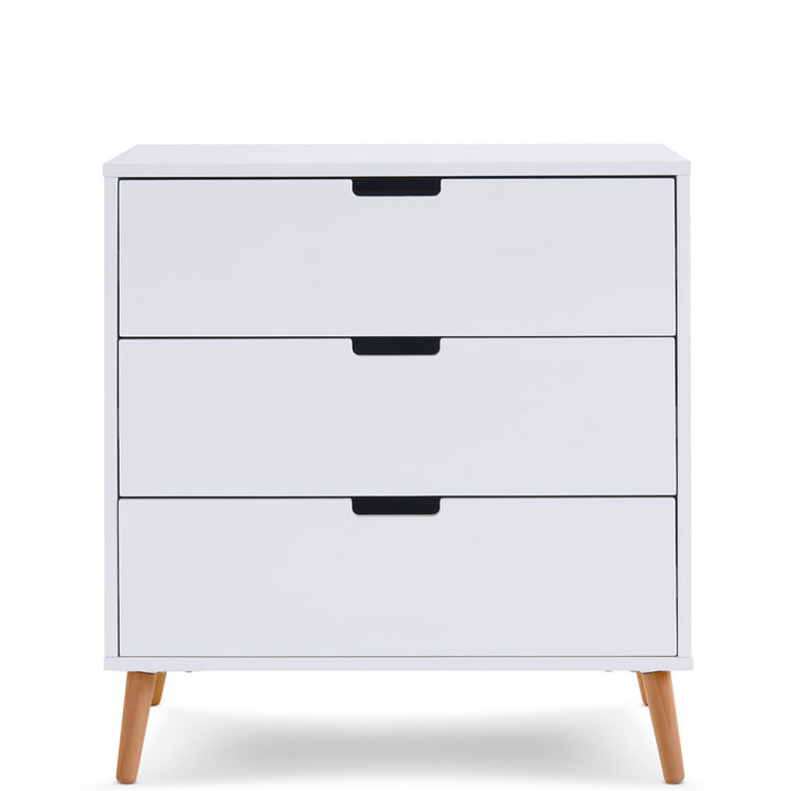 Obaby Maya 3 Piece Room Set, White with Natural