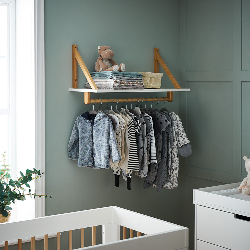 Obaby Maya Shelf White with Natural