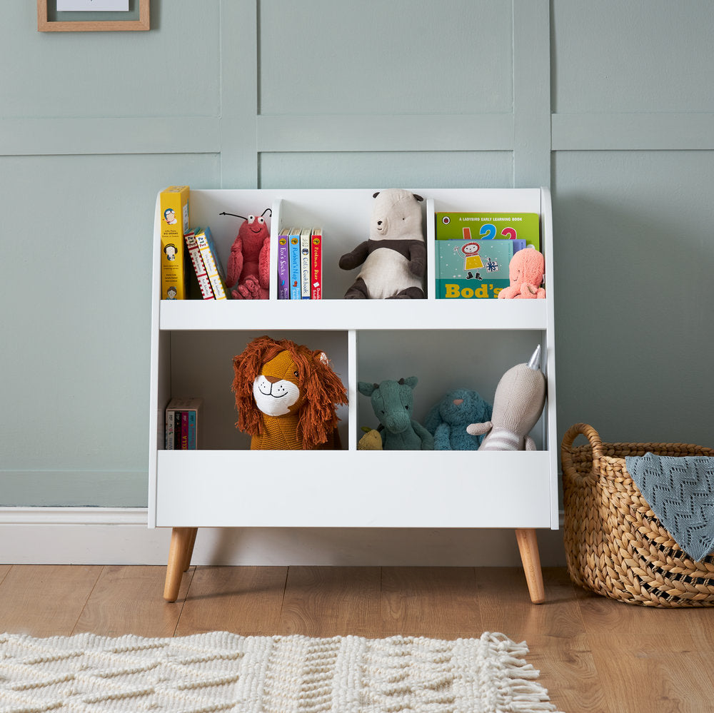 Obaby Maya Toy Storage White with Natural