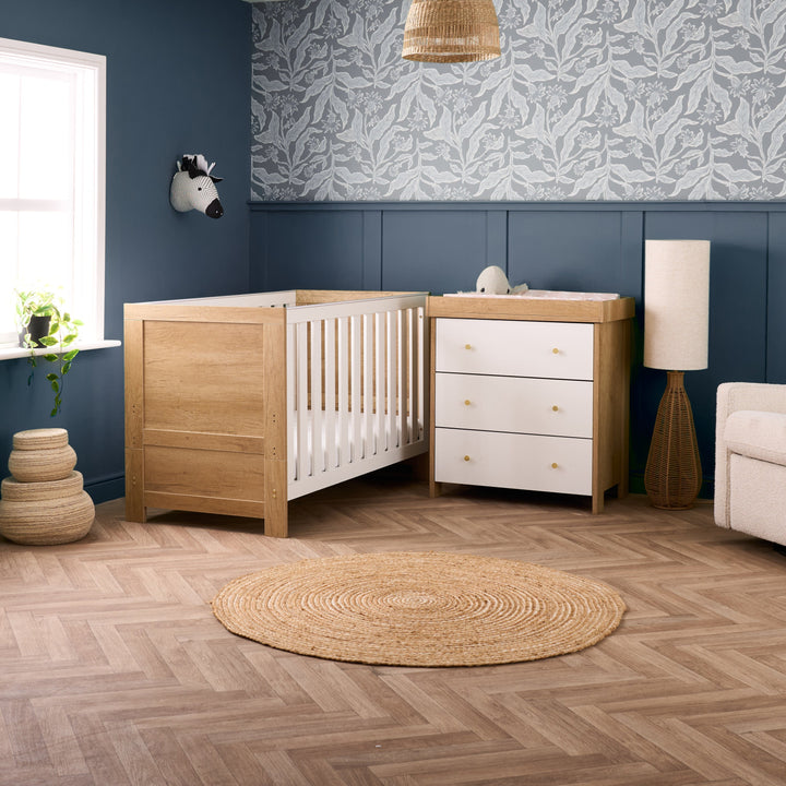 Obaby Nika 2 Piece Room Set - Oak & White