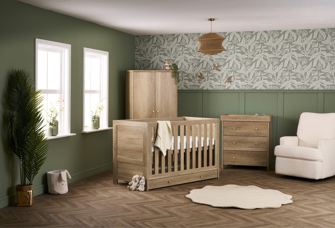 Obaby Nika 3 Piece Room Set - Oak