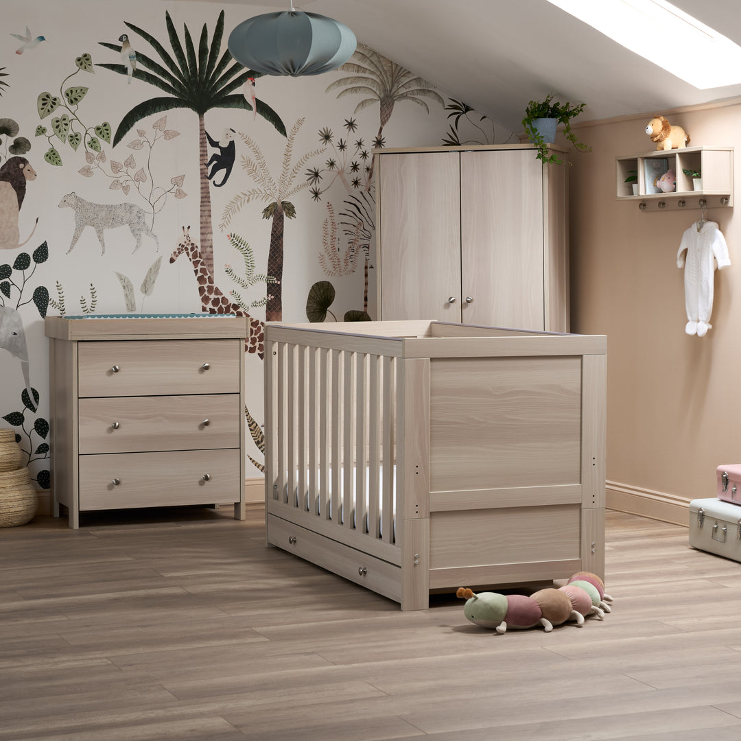 Obaby Nika 3 Piece Room Set & Underdrawer - Aspen