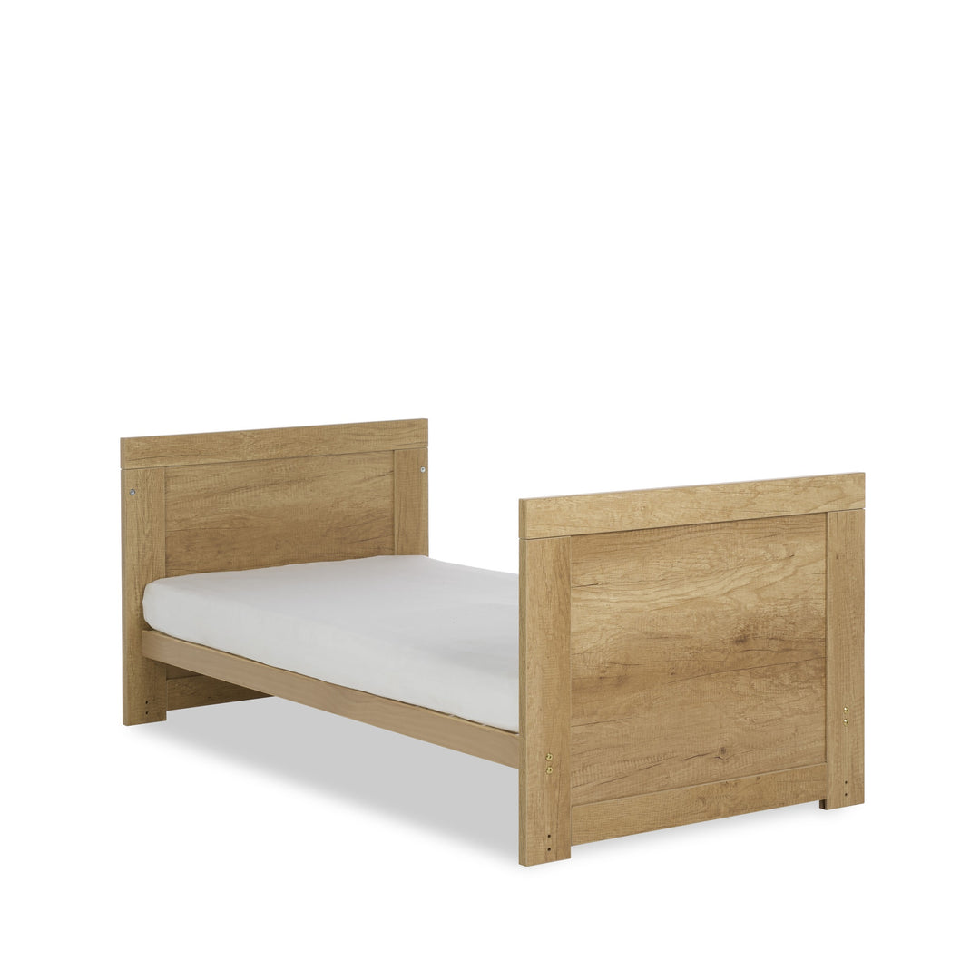 Obaby Nika Cot Bed - Oak & White
