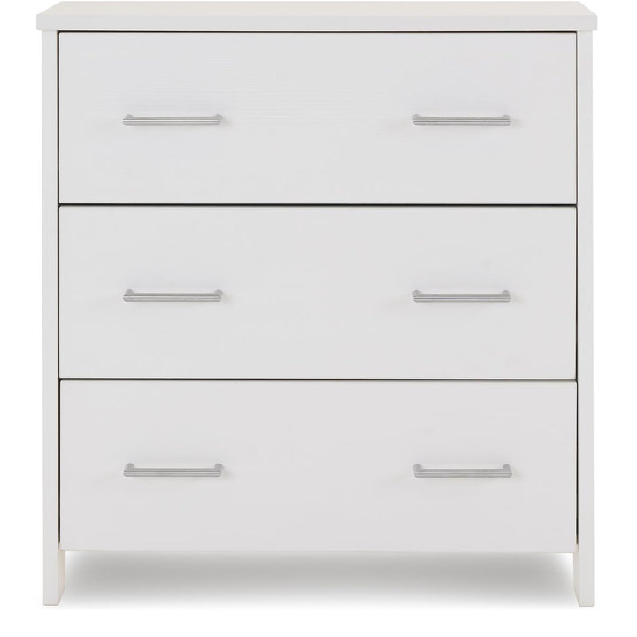 Obaby Nika Mini Cot Bed 2 Piece Room Set + Under Drawer, White Wash