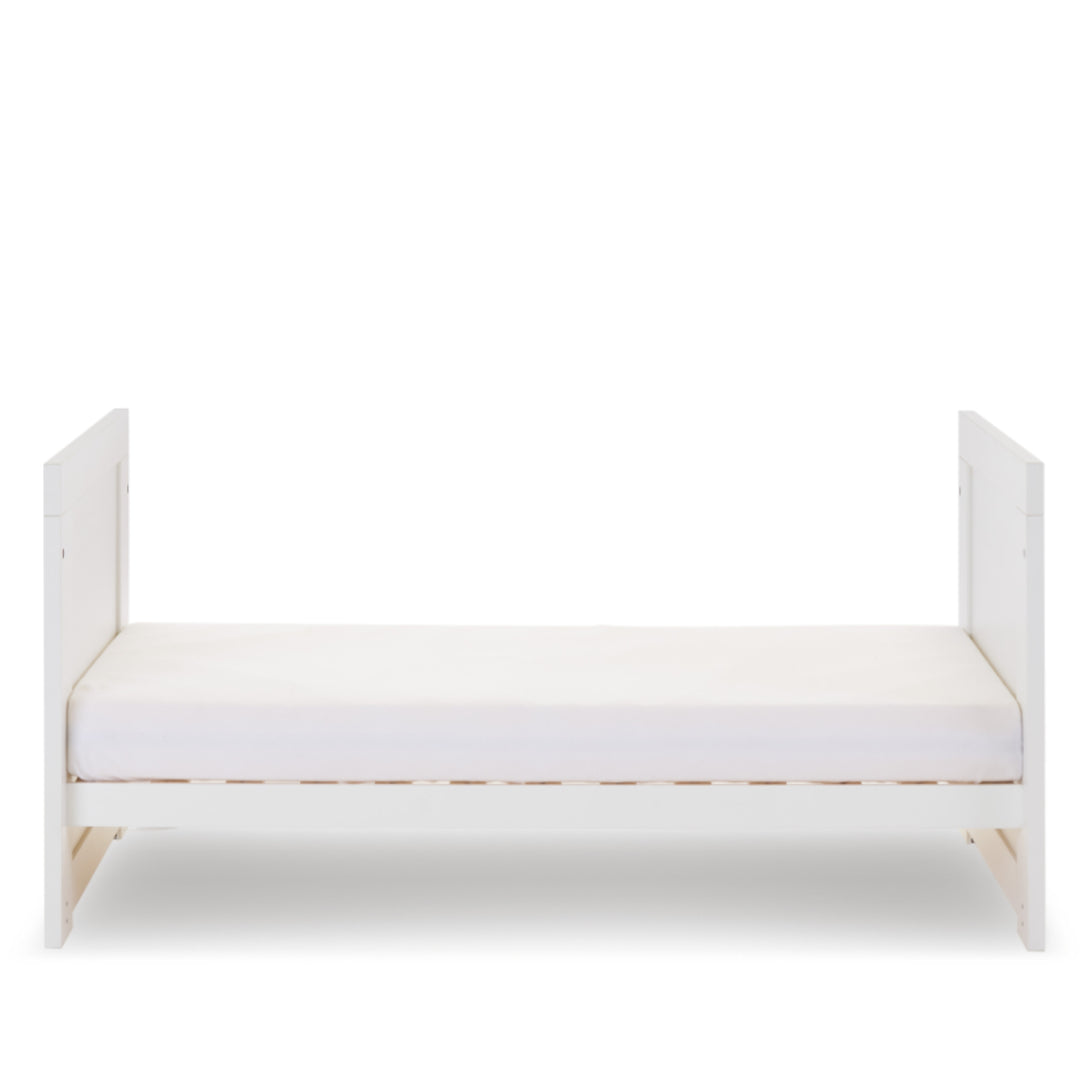 Obaby Nika Mini Cot Bed 3 Piece Room Set, White Wash