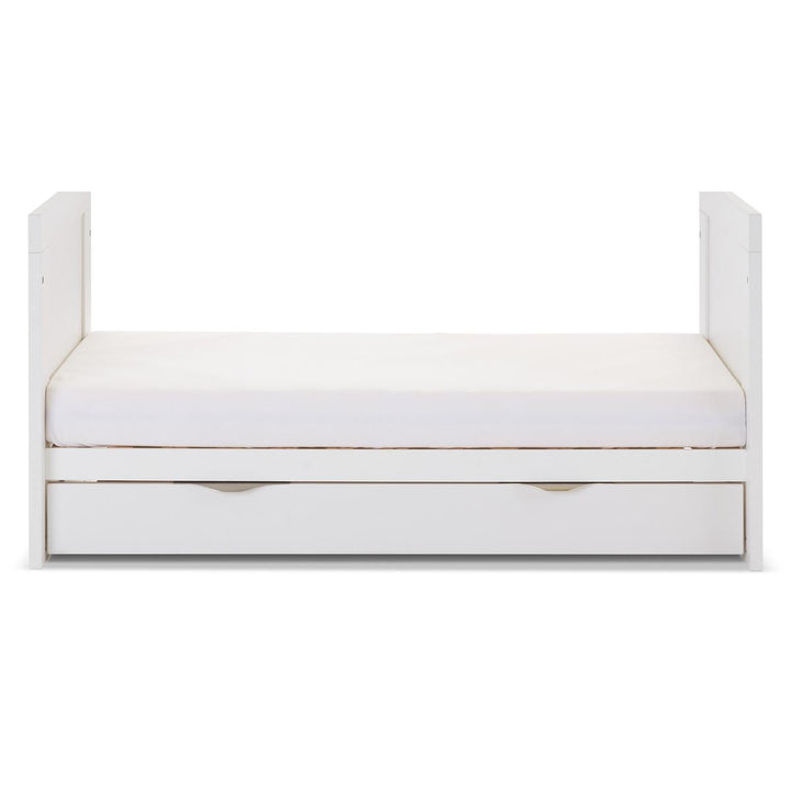 Obaby Nika Mini Cot Bed + Under Drawer, White Wash