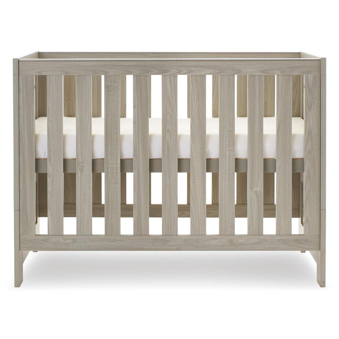Obaby Nika Mini Cot Bed, Grey Wash