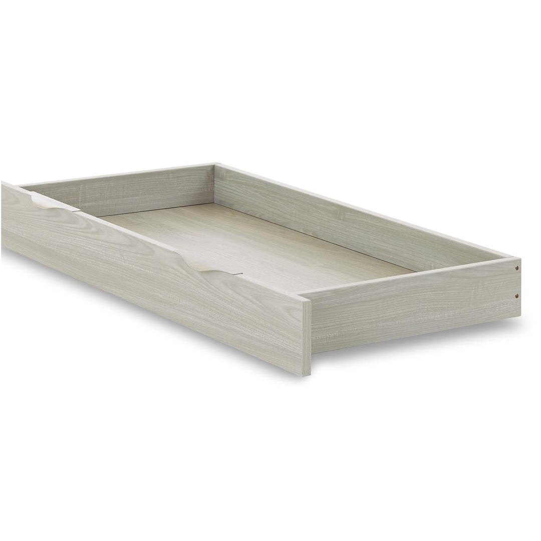 Obaby Nika Mini Cot Bed 3 Piece Room Set + Under Drawer, Grey Wash