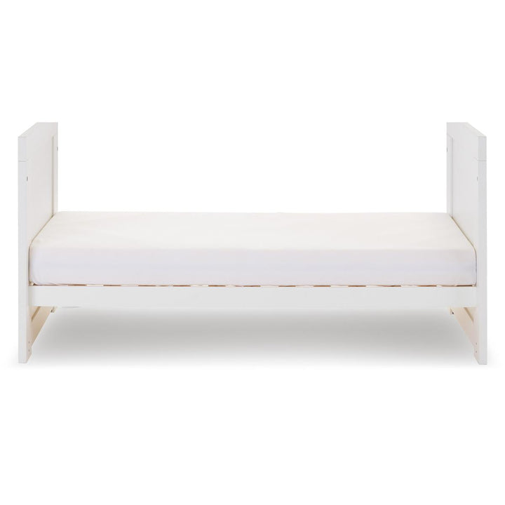 Obaby Nika Mini Cot Bed, White Wash