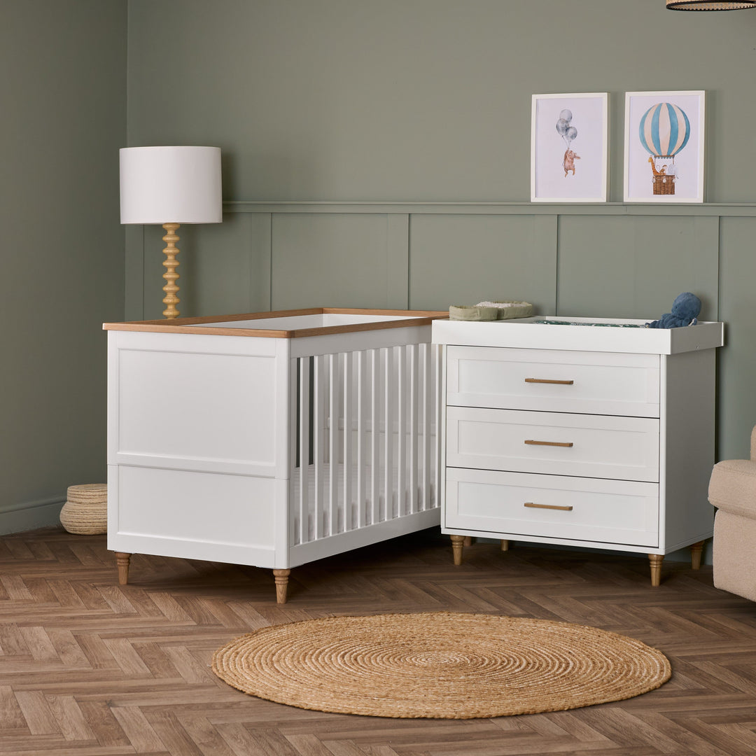 Obaby Orla 2 Piece Room Set - White & Natural