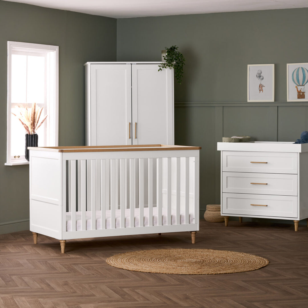 Obaby Orla 3 Piece Room Set - White & Natural