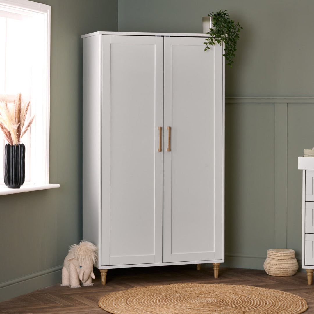 Obaby Orla Wardrobe - White & Natural
