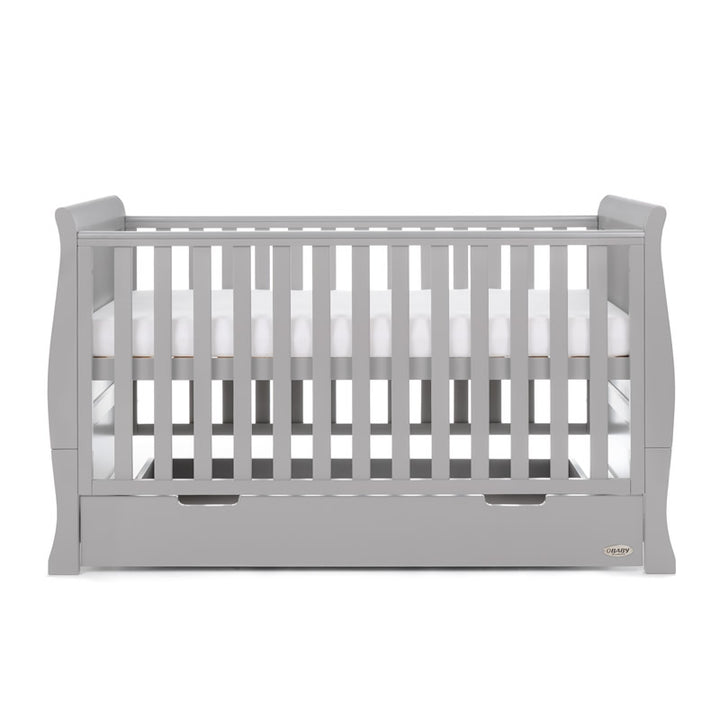 Obaby Stamford Classic Sleigh 3 Piece Room Set, Warm Grey