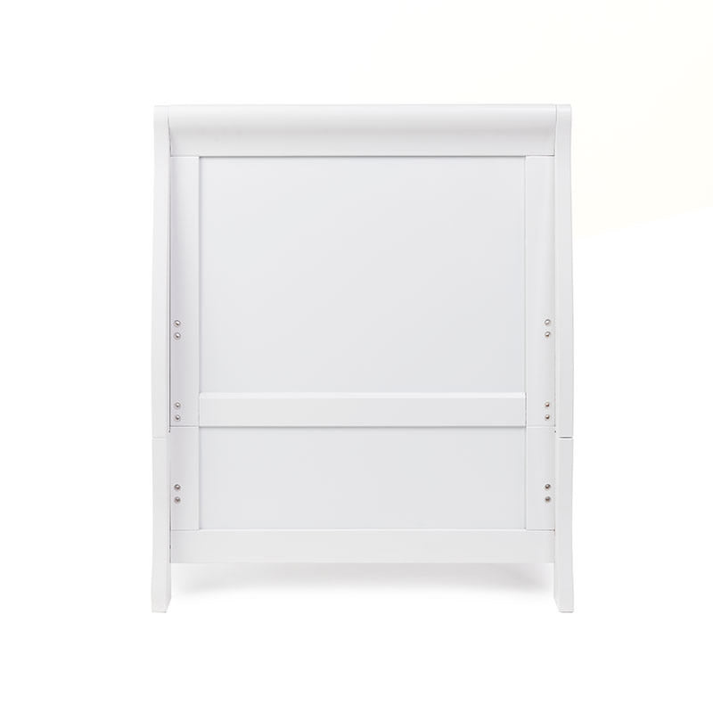 Obaby Stamford Classic Sleigh Cot Bed, White