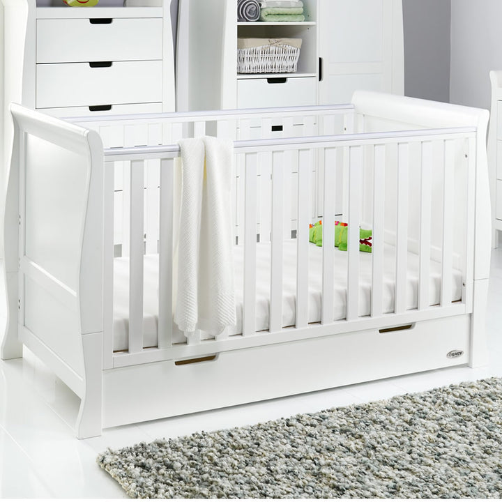 Obaby Stamford Classic Sleigh 7 Piece Room Set, White