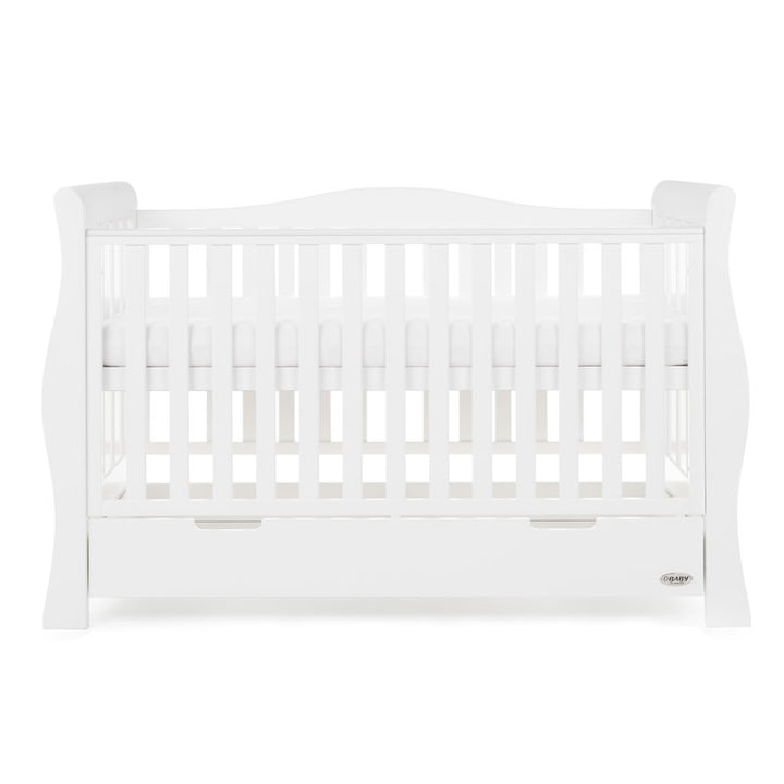 Obaby Stamford Luxe Sleigh 4 Piece Room Set, White