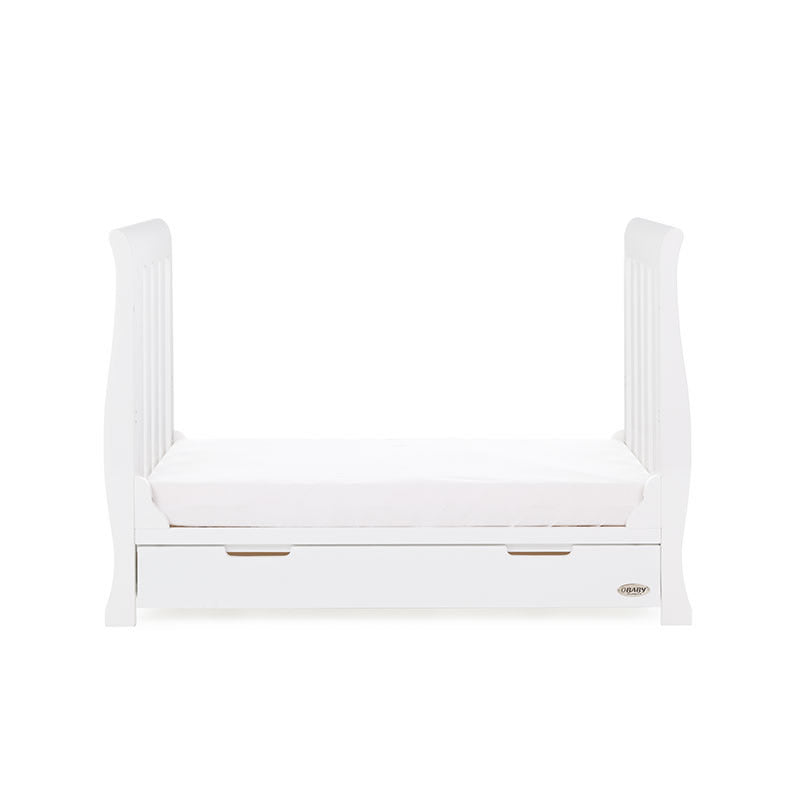 Obaby Stamford Mini Sleigh Cot Bed, White