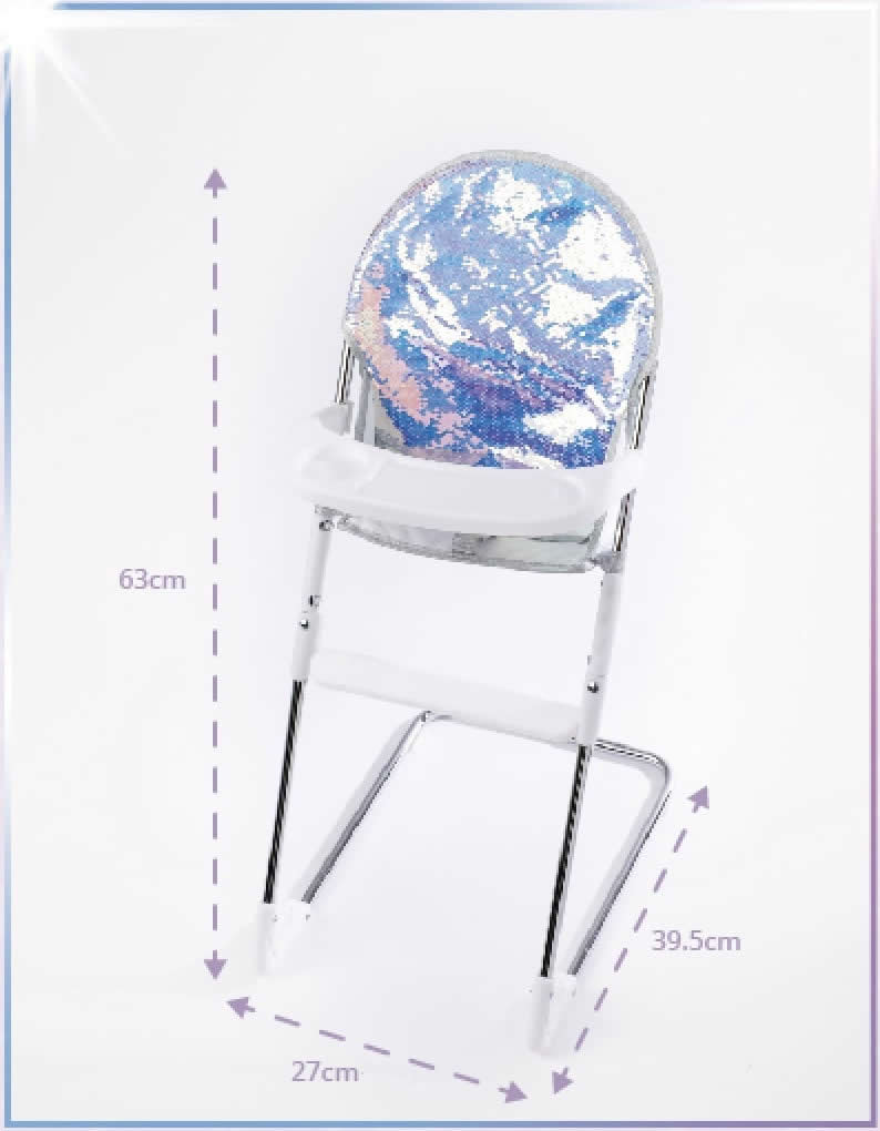 Roma Polly Dolls Highchair, Mermaid