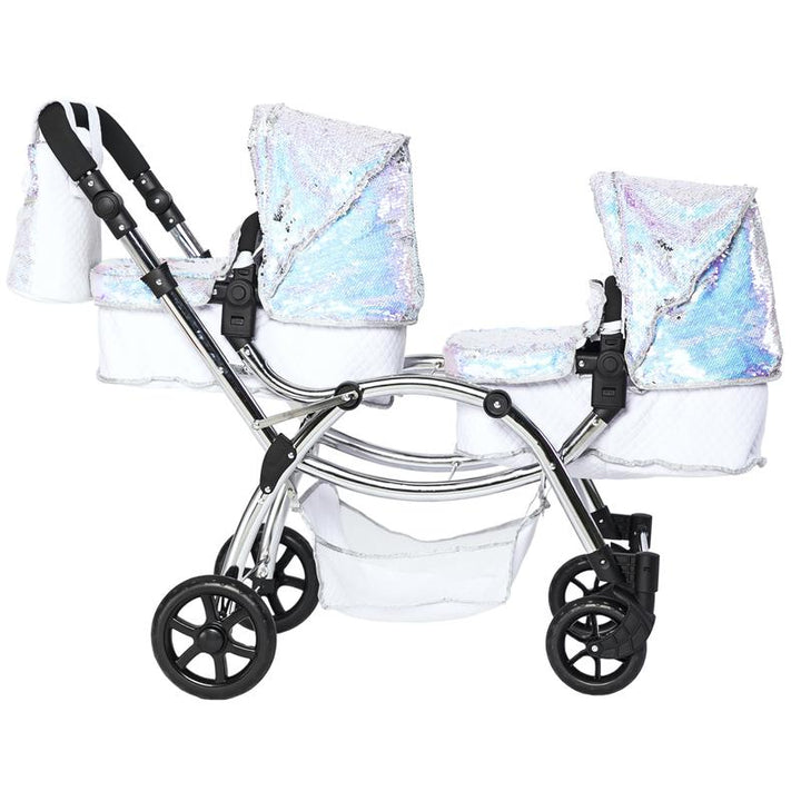 Roma Polly Twin Dolls Pram, Mermaid - 3-16 years