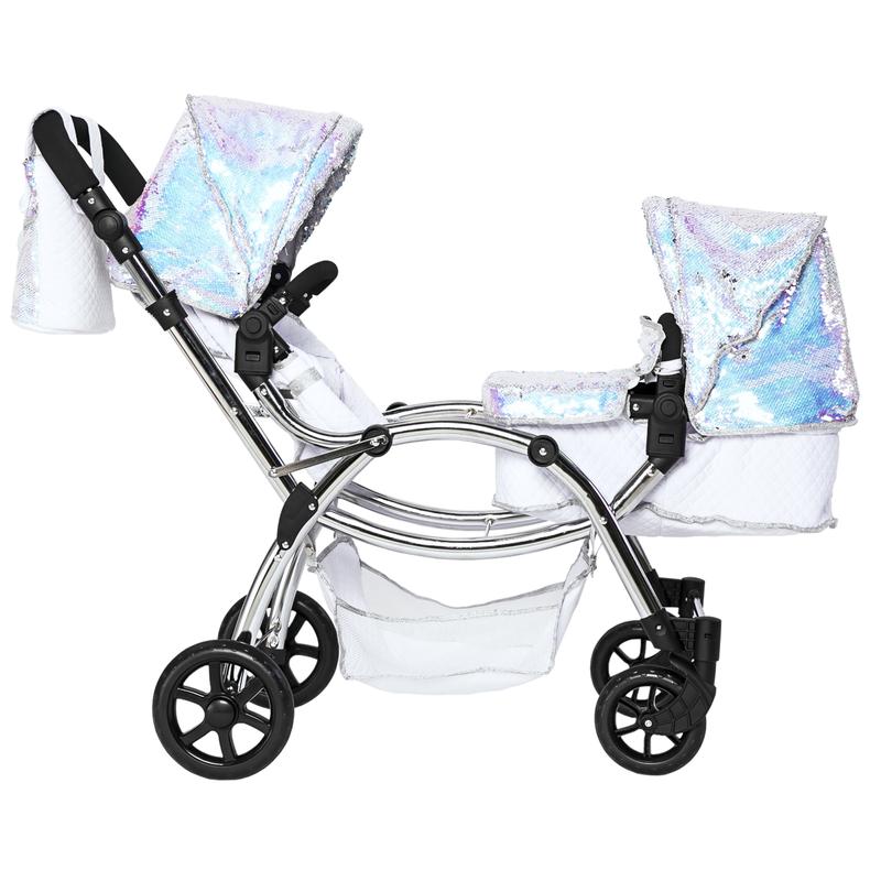 Roma Polly Twin Dolls Pram, Mermaid - 3-16 years
