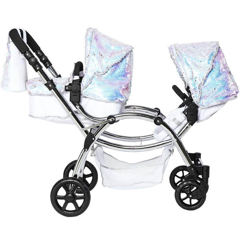 Roma Polly Twin Dolls Pram, Mermaid - 3-16 years
