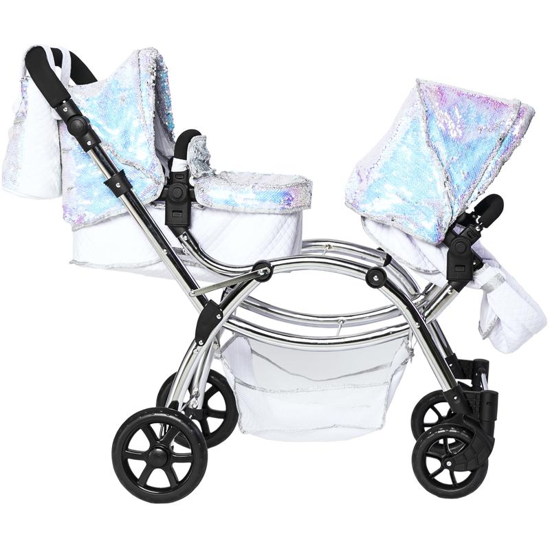 Roma Polly Twin Dolls Pram, Mermaid - 3-16 years