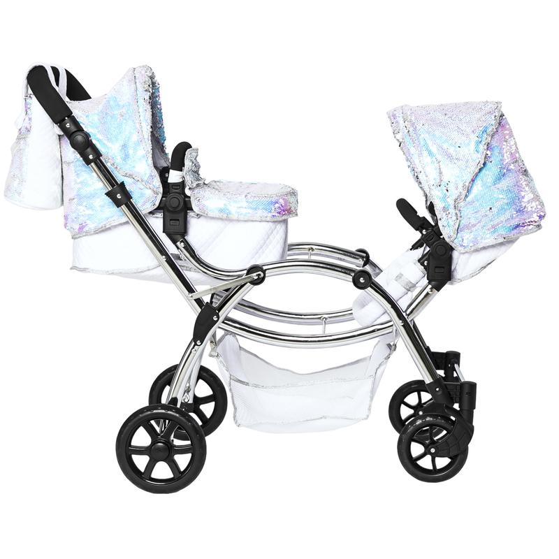 Roma Polly Twin Dolls Pram, Mermaid - 3-16 years