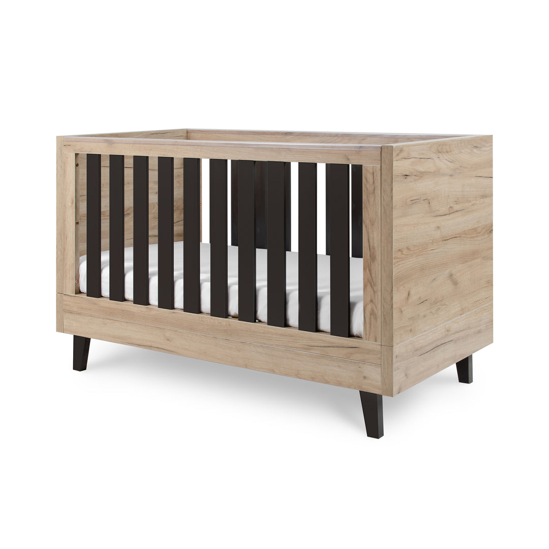Tutti Bambini Como Cot Bed Distressed Oak and Slate Grey alternate view