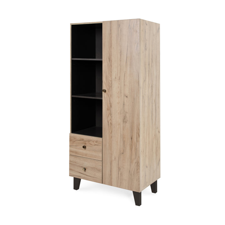 Tutti Bambini Como Wardrobe Distressed Oak and Slate Grey alternate view