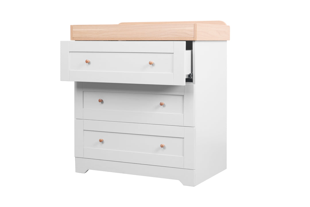 Tutti Bambini Rio Chest Changer Dove Grey and Honey Oak alternate view