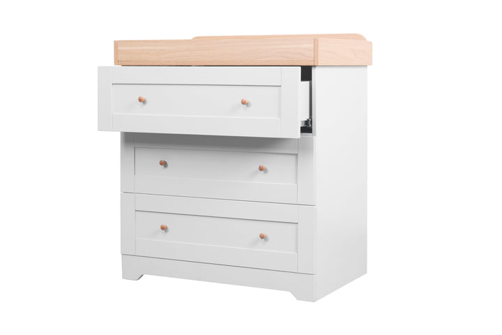 Tutti Bambini Rio Chest Changer Dove Grey and Honey Oak alternate view