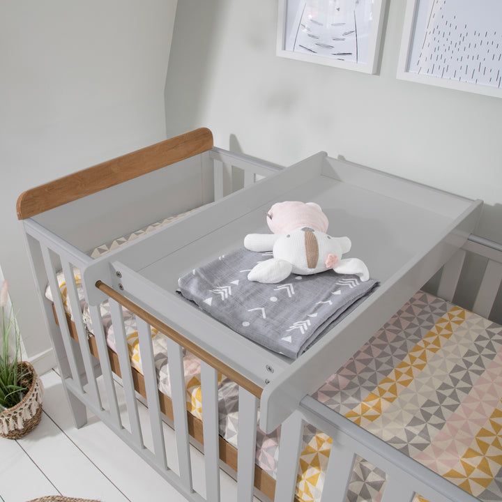 Tutti Bambini Rio Cot Bed Dove Grey and Oak
