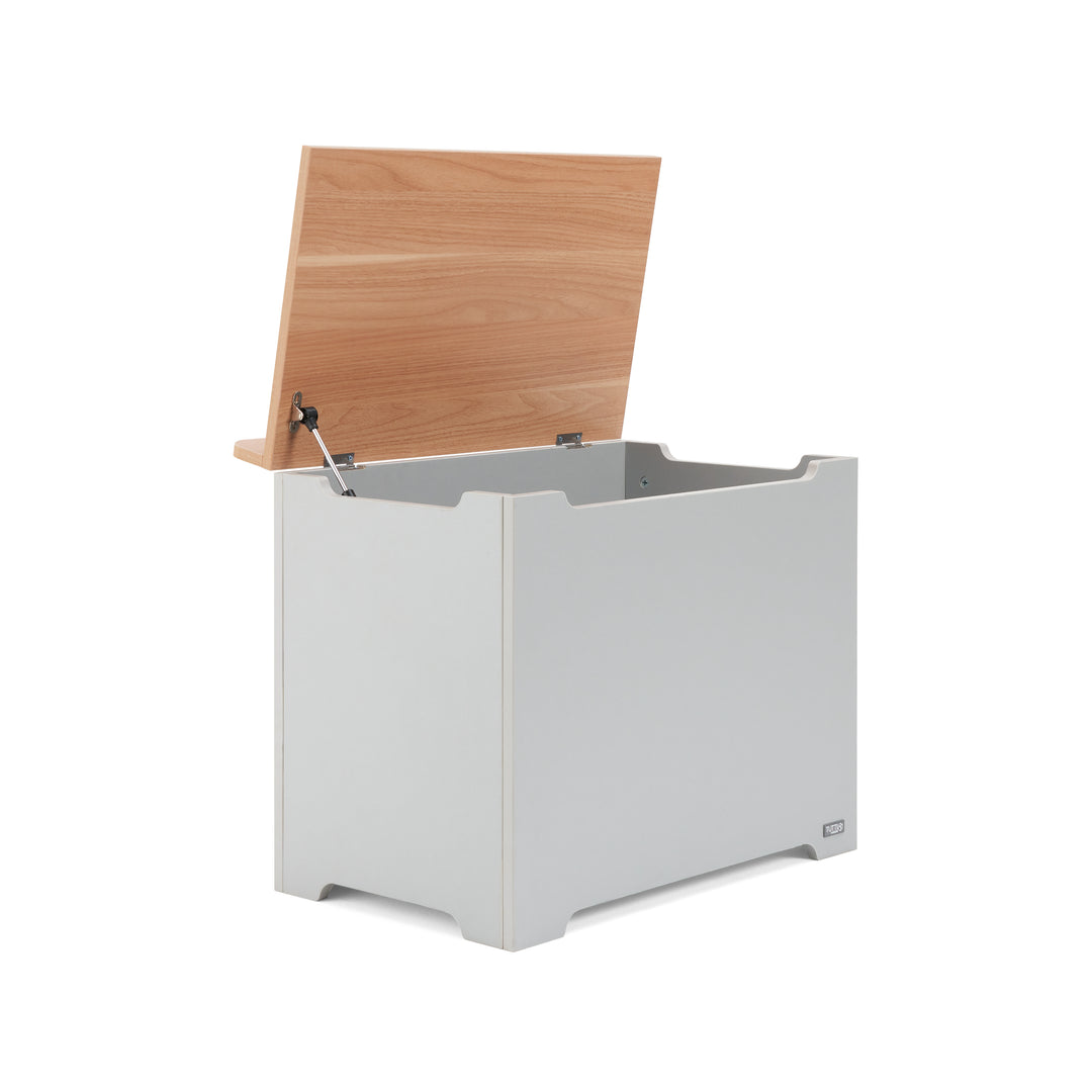 Tutti Bambini Rio Toy Box Dove Grey and Honey Oak open view
