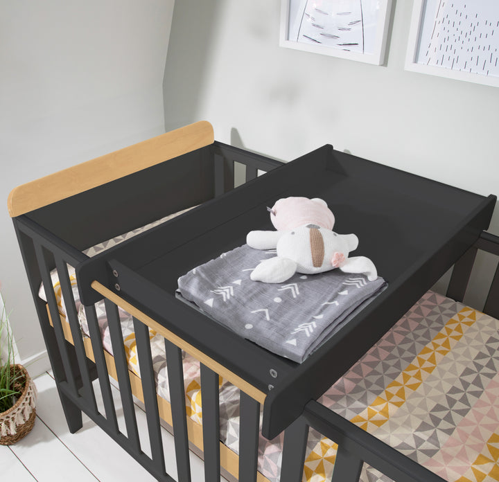 Tutti Bambini Rio Cot Bed Slate Grey and Oak alternate view