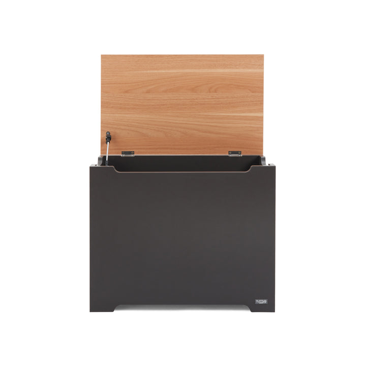 Tutti Bambini Rio Toy Box Slate Grey and Honey Oak open view