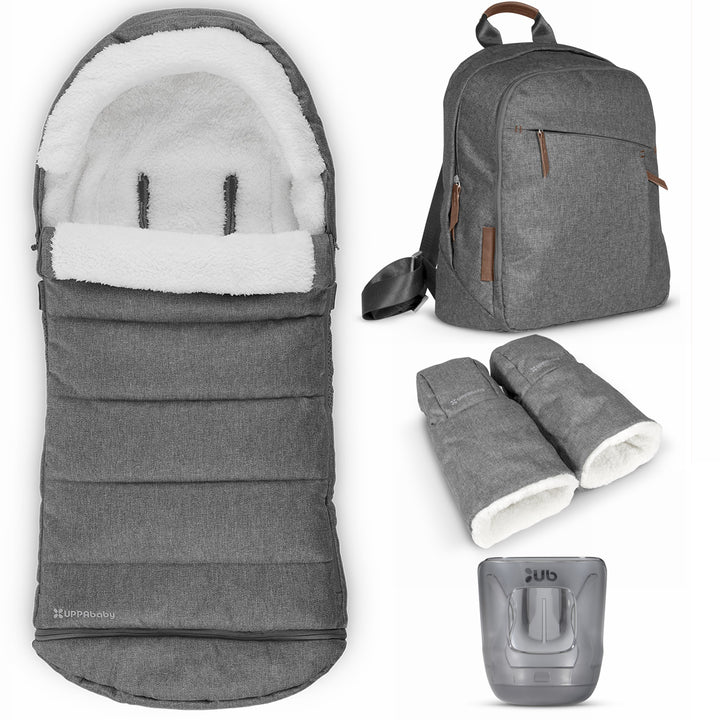 Uppababy CRUZ V3 Pushchair & Accessory Bundle, Greyson
