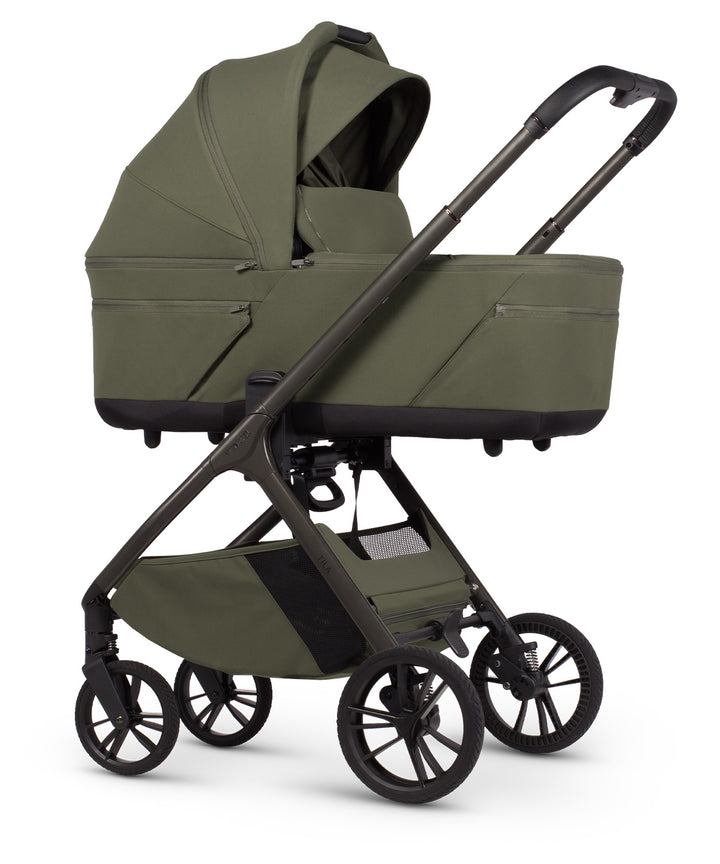 Venicci Tila Olive carrycot on chassis