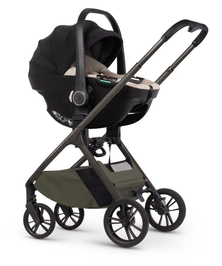 Venicci Tila Olive with Tiago Beige car seat