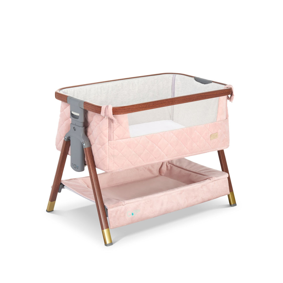Tutti Bambini CoZee Luxe Mini Me Crib Walnut & Blush 1