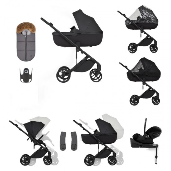 Anex Eli 3 in 1 Cloud G Isofix Travel System + Free Accessories, Midnight