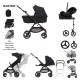 Anex IQ Basic 3 in 1 Cloud G Isofix Travel System + Free Accessories, Nyx Black