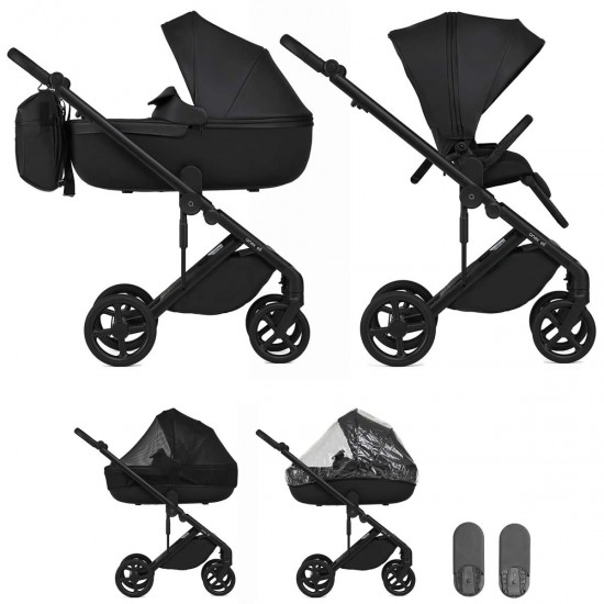 Anex Eli 2 in 1 Pram and Pushchair, Midnight