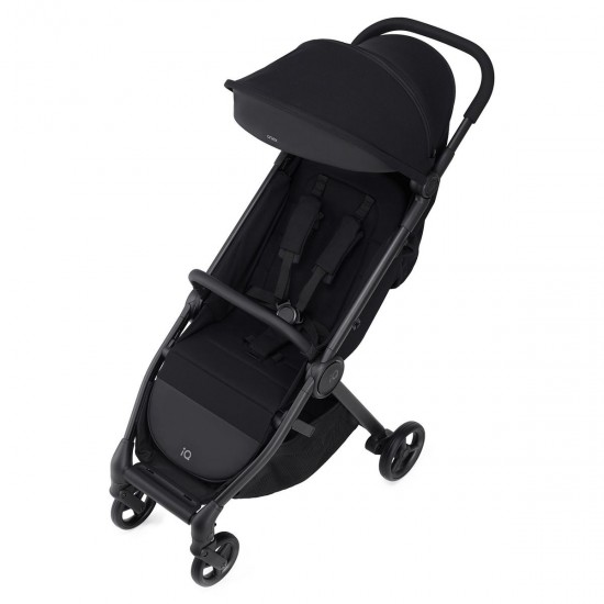 Anex IQ Basic 2 in 1 Pram Plus Lightweight Buggy + Free Accessories, Nyx Black