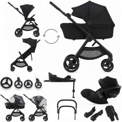 Anex IQ Basic 3 in 1 Cloud G + Base Travel System, Nyx Black