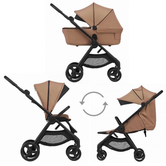 Anex IQ Basic 2 in 1 Pram Plus Lightweight Buggy, Sienna