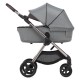 Anex IQ Premium 2 in 1 Pram Plus Lightweight Buggy, Pure Grey