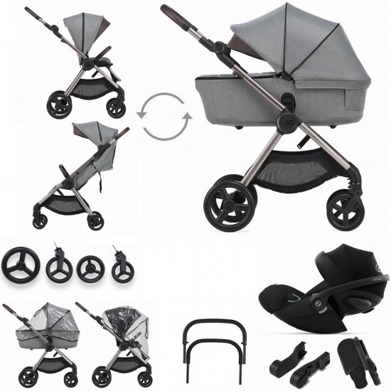 Anex IQ Premium 3 in 1 Cloud G Travel System, Pure Grey